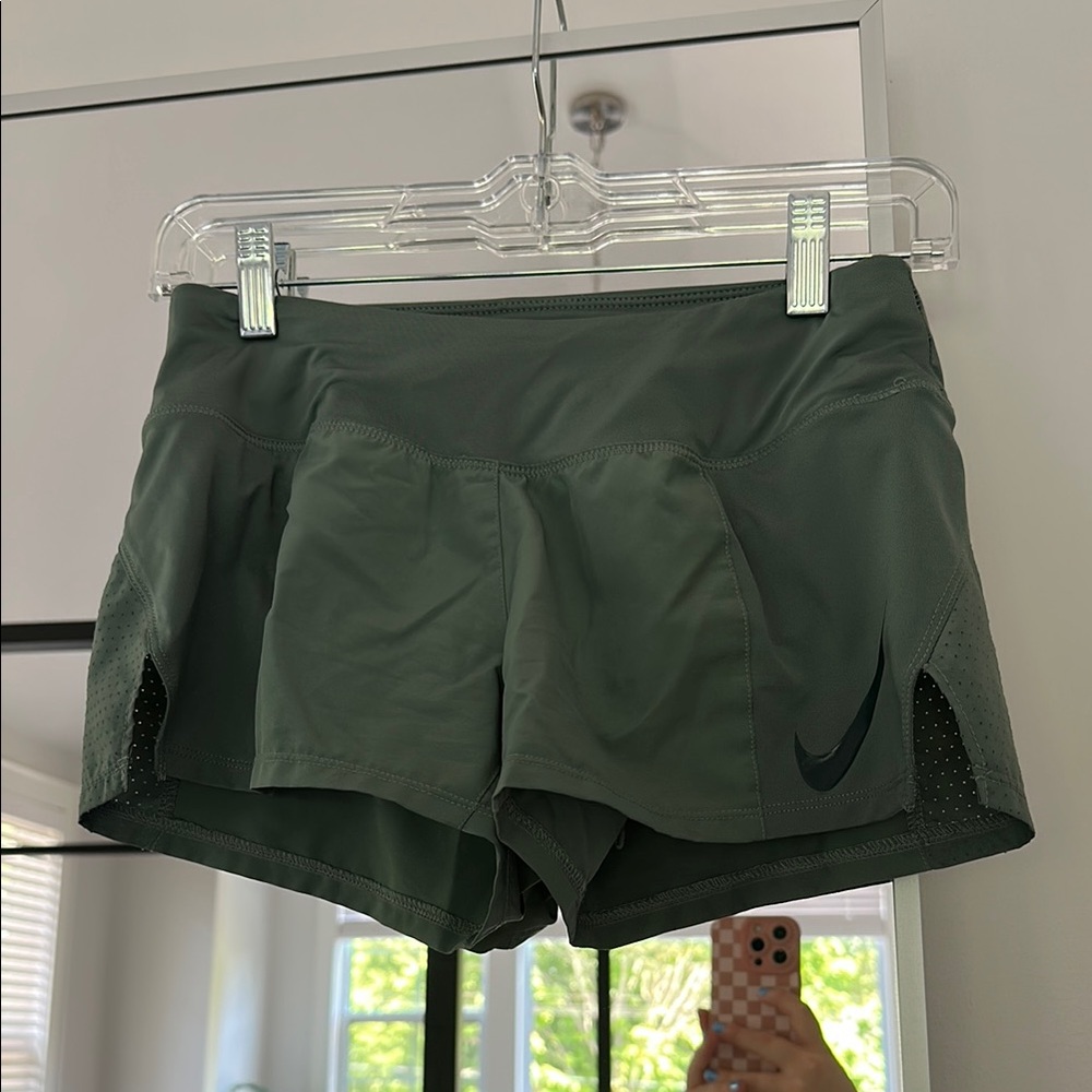 Nike Women's Green Athletic Shorts